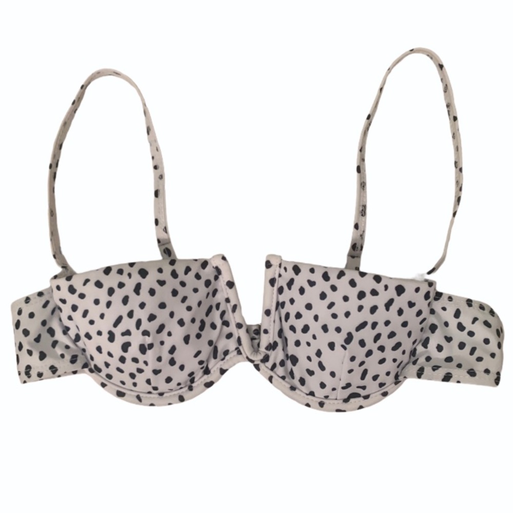 SHEIN Black and White Bathing Suit Top